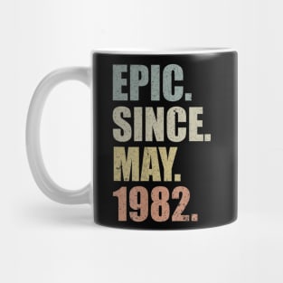 37th Birthday Gift Epic Since May 1982 37 Years Old Mug